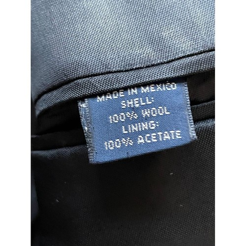 Blazer Abrigo Deportivo Polo Ralph Lauren Clásico Gris Carbón Mezcla Lana 43L - Imagen 6 de 8