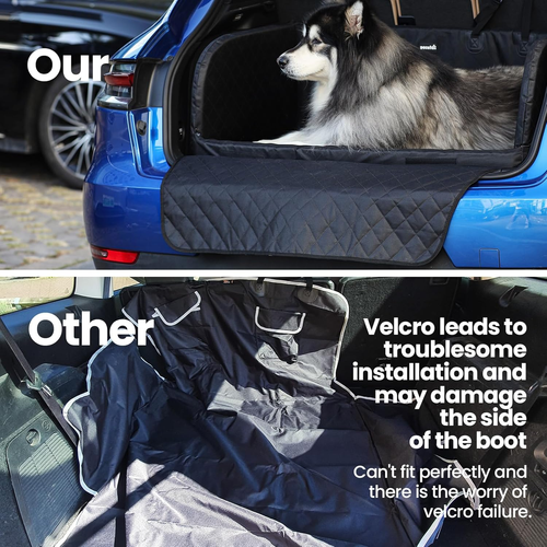 SUV Cargo Liner for Dogs - Water Resistant Pet Trunk Liner Cargo Cover with Soft - Picture 3 of 10