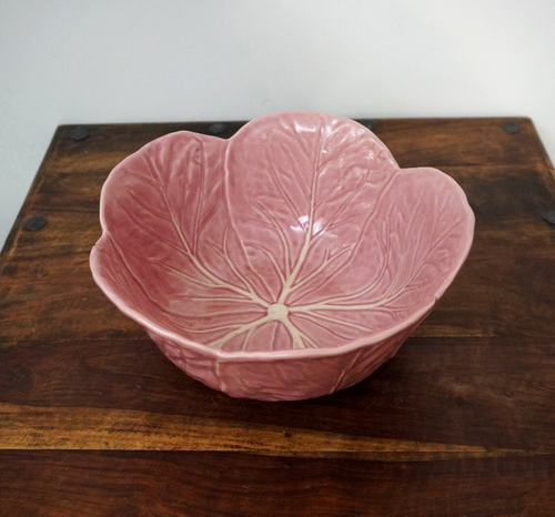 Ensaladera para servir repollo Pinheiro rosa Bordallo 11,5" - sin grietas