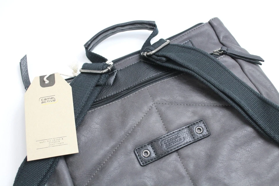 Camel Active Tasche Damen Einheitsgröße Rucksack Reißverschluss Grau - Bild 4 von 4