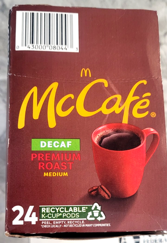 KEURIG MC Cafe DECAF Medium Premium Roast Coffee;24 Recyclable K-Cup Pods;8.3 oz - Picture 20 of 22
