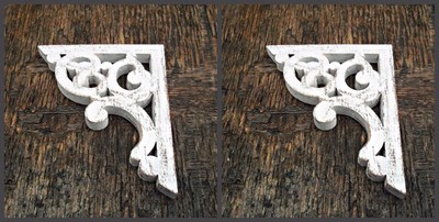 Victorian Corbel Brackets Shabby Chic Wooden Corbel Farmhouse Decor 1 x Pair