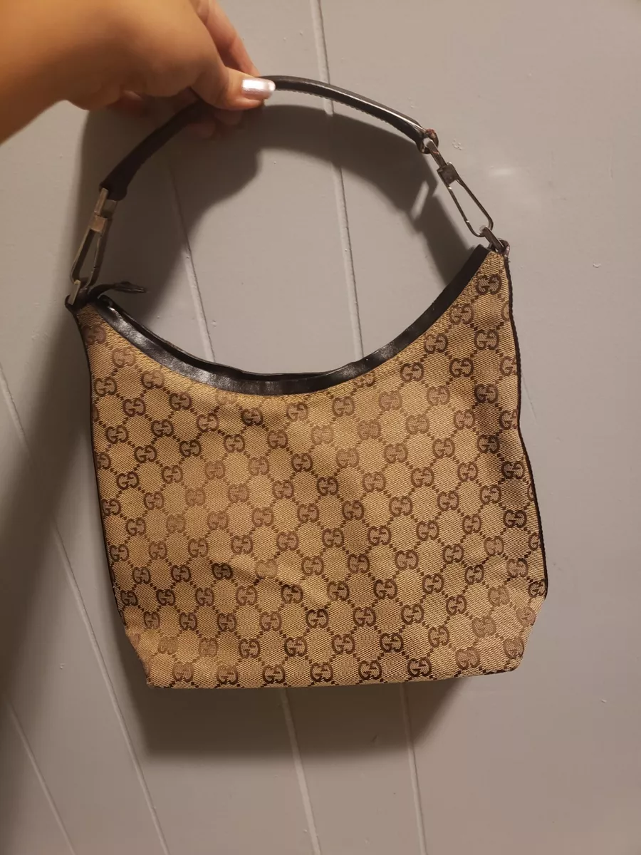 GUCCI HOBO HANDBAG AUTHENTIC MONOGRAM