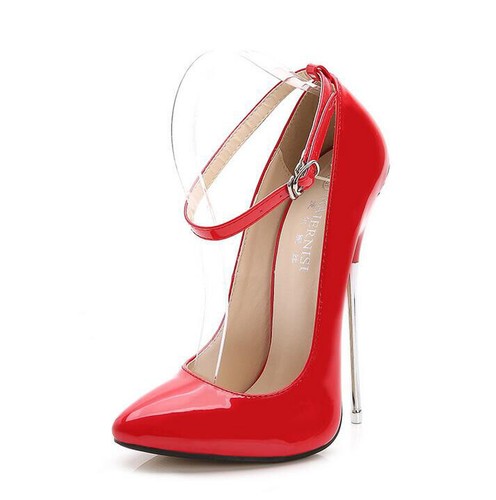 Damen Super High Heels Schnalle Knöchelriemen Stiletto Pumps Nachtclub Schuhe Party - Bild 12 von 19