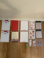 Santa Claus Scrapbook 8 X 11 Paper Stickers. New