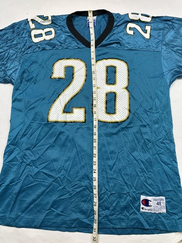 Vintage NFL Jacksonville Jaguars Fred Taylor #28 Champion Jersey Football Top 48 - Picture 4 of 10