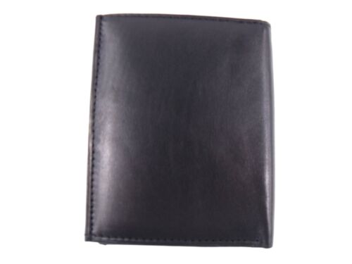 CARTERA DE CUERO GENUINO NEGRA DE CALIDAD PREMIUM SÚPER SUAVE PARA HOMBRES TARJETERO - Imagen 9 de 9