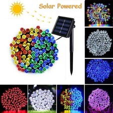 100 LED Solar Outdoor String Lights For Garden Gazebo Path Yard Decoration Lamp