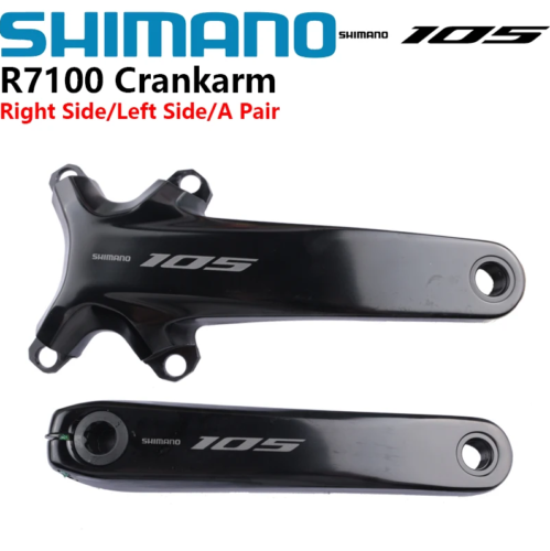 Shimano 105 FC-R7100 Crank Arm For 12-Speed Road Bike Crankset No Chainring - Picture 6 of 11