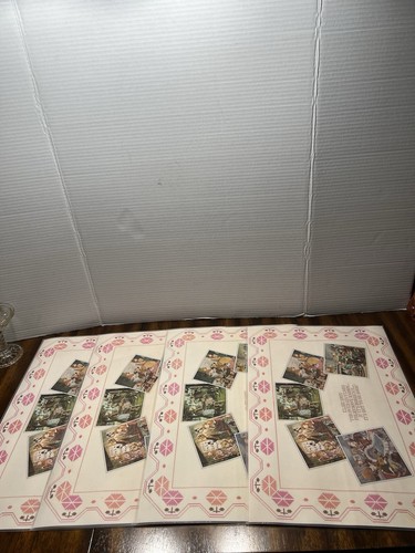 LOT 4 Vintage Borden's Elsie The Cow Placemats Cottagecore Collectible Prop Flaw - 第 3/9 張圖片