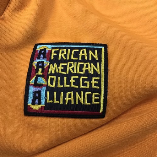 African American College Alliance Sz Small Yellow Sweat Heavy Pant AACA EUC - Picture 2 of 11