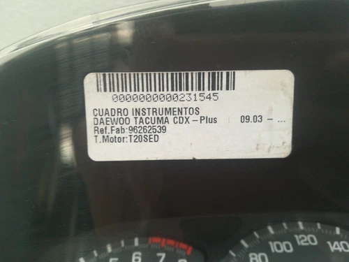 96262539 Instrumentenblende für DAEWOO REZZO CDX-Plus 2002 231545 - Bild 6 von 6