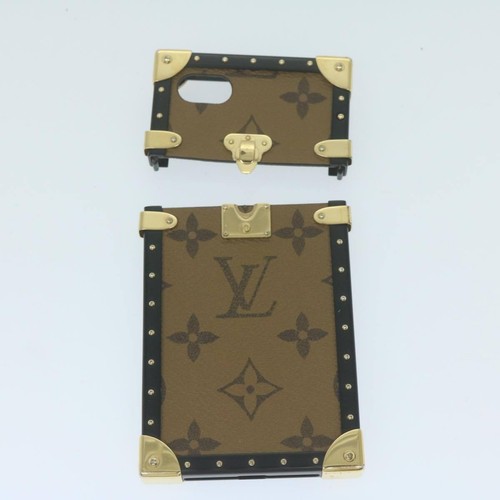 LOUIS VUITTON Monogram Monogram Reverse iPhoneX/Xs case 2Set LV Auth 63135 - 第 7/12 張圖片