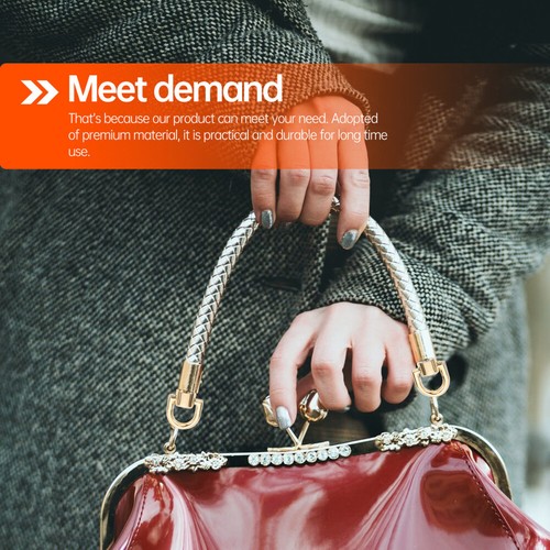 5 Stück Metall Gliederschnallenverschlüsse für Tasche Handtasche Riemen Schnallen Gepäck - Bild 2 von 12