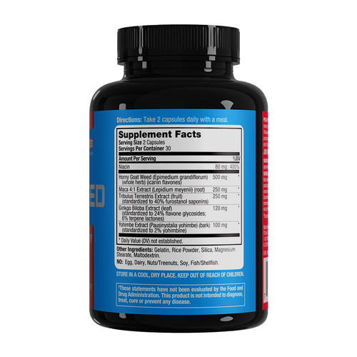 GOAT WEED ENHANCED MALE LIBIDO & ENERGY MALE SEXUAL VITALITY 60 CAPS - Picture 2 of 4