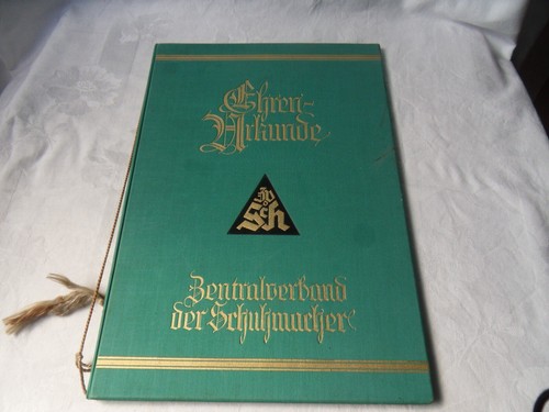 Ehrenurkunde der Schuhmacher - Nürnberg 1933 - Bild 2 von 10