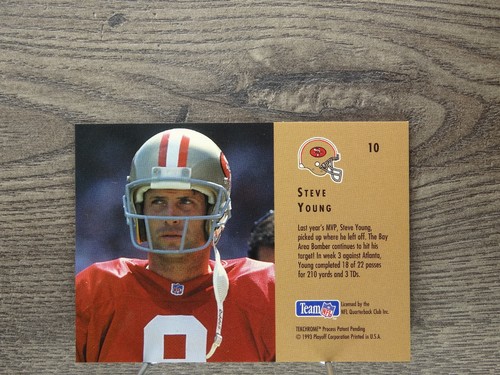1993 Playoff Contenders #10 Steve Young - Picture 2 of 2