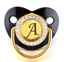 thumbnail 6 - Dummy Pacifier Name Initial Letters Newborn Baby Kids Silicone Orthodontic Gift