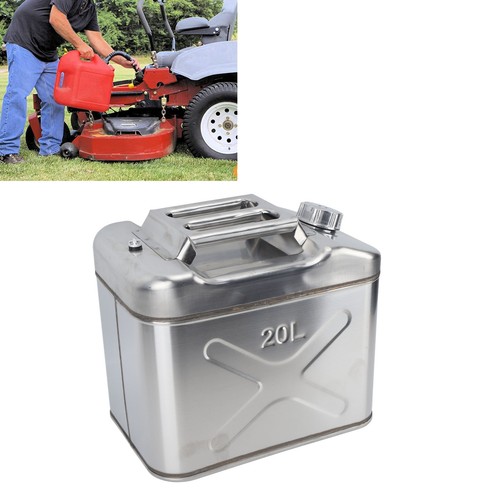 5.2 Gallon 20L Stainless Steel Fuel Can US Gasoline Petrol Tank Container - Picture 6 of 22