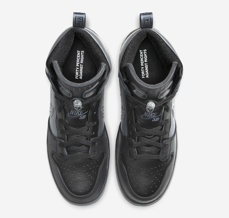 Nike MEN'S SB Dunk High FPAR FORTY PERCENT AGAINST RIGHTS SIZE