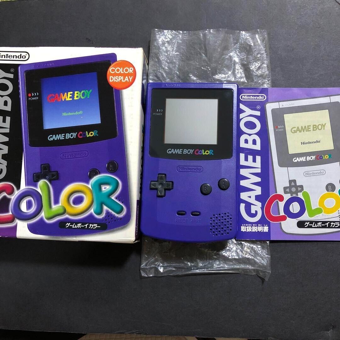 Game Boy Color Game Console Handheld System - Purple Nintendo Region Free