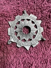 STANHOME MARK HEISTER Zodiac Calendar Pewter Pendant Chain Necklace 1975