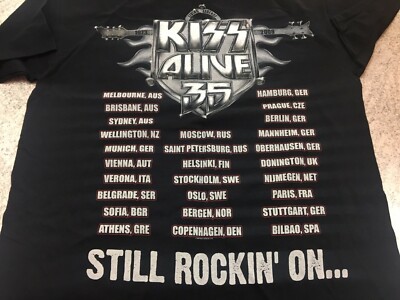 KISS T-SHIRT - ALIVE 35 TOUR 2008 RARE ORIGINAL SHIRT VINTAGE THE