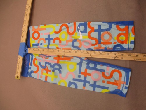 NIKE DRI-FIT Size XS Girl Multicolor Stretch Waist Pull On Training Leggings 281 - Picture 2 of 5
