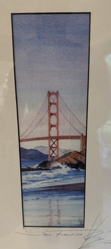 Limited Edition "San Francisco" Watercolor Signed 7/50 - Picture 2 of 8
