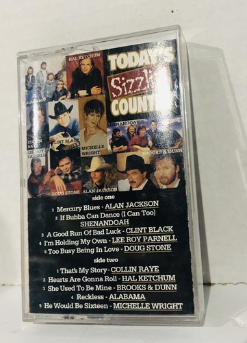 Today’s Sizzlin’ Country Alan Jackson Various Artists Cassette Very Good Tested - Picture 3 of 12