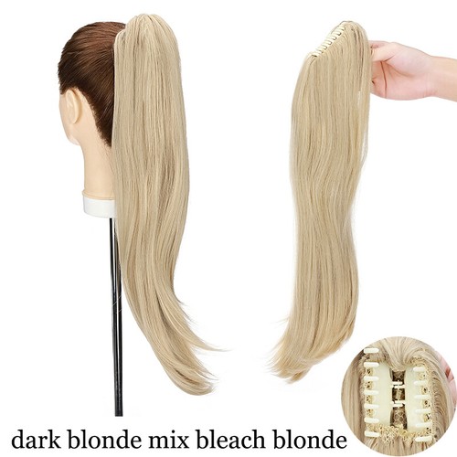 New Warping Corn Wave Claw Ponytail Piece Clip in on Pony Tail Hair Extensions - Picture 36 of 63