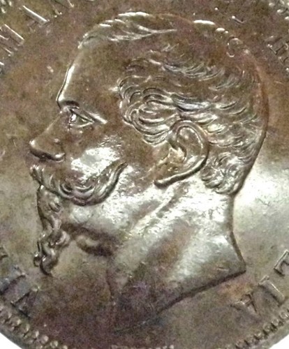 Vittorio Emanuele II (10 Centesimi) 1866 TORINO - Bild 3 von 6
