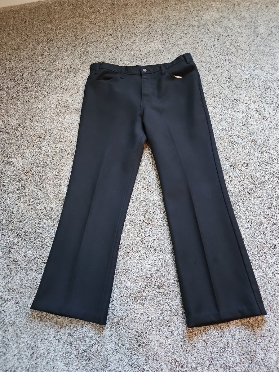 VTG Levis 100 Percent Polyester Pants Mens 36 X 28 Black VTG Levis 100 Percent Polyester Pants Mens 36 X 28 Black