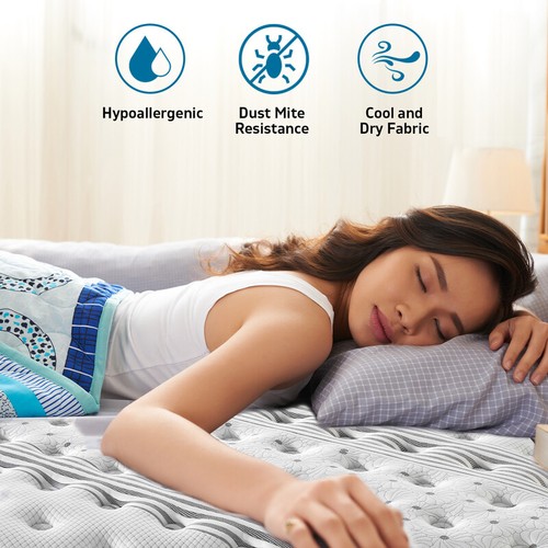 KING Mattress *9 Zone Pocket Spring Mattress Latex Foam EuroTop *Chiro Endorsed - Picture 3 of 12