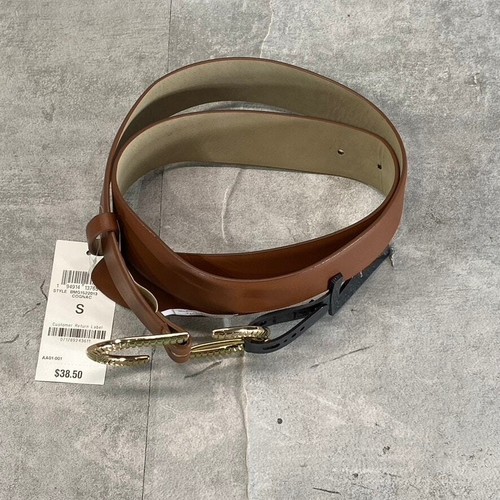 INC INTERNATIONAL CONCEPTS Women's Cognac Textured Buckle Belt SZ S - Bild 2 von 10