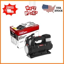 Hyper Tough DC 12V Heavy Duty Direct Drive Digital Tire Inflator with LED Light