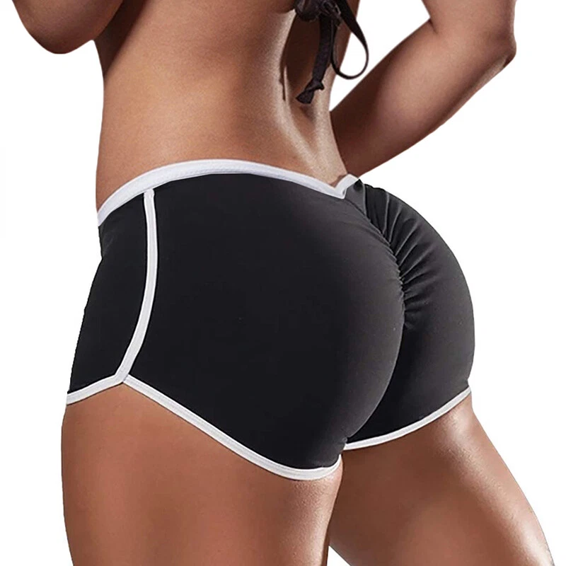 Sexy Mujeres Niñas Niños Pantalones Cortos Calzoncillos Boxer de tiro bajo Bragas Deportes Yoga Ropa Interior Foto 2 de 4
