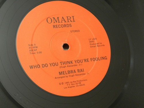 2 RARE PRIV PR JAZZ/SOUL MELBRA RAI LPs:  "LIVE" & 12" EP, Who Do You Think..EX - Afbeelding 5 van 5