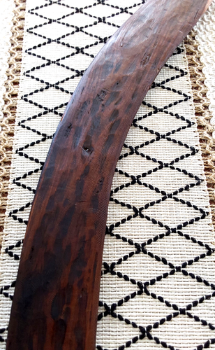 VTG 50's ABORIGINAL MULGA WOOD BOOMERANG KILLING STICK WESTERN AUSTRALIA 71CM - Picture 12 of 12