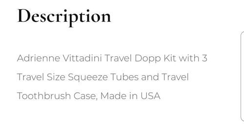 Adrienne Vittadini Travel Dopp Kit💕💖 - Bild 4 von 4