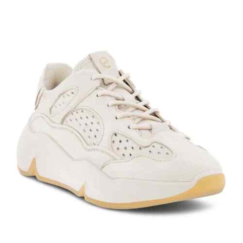 Scarpe da ginnastica basse ECCO donna grosse LIMESTON in pelle comode casual taglia UK7/41 - Foto 2 di 8