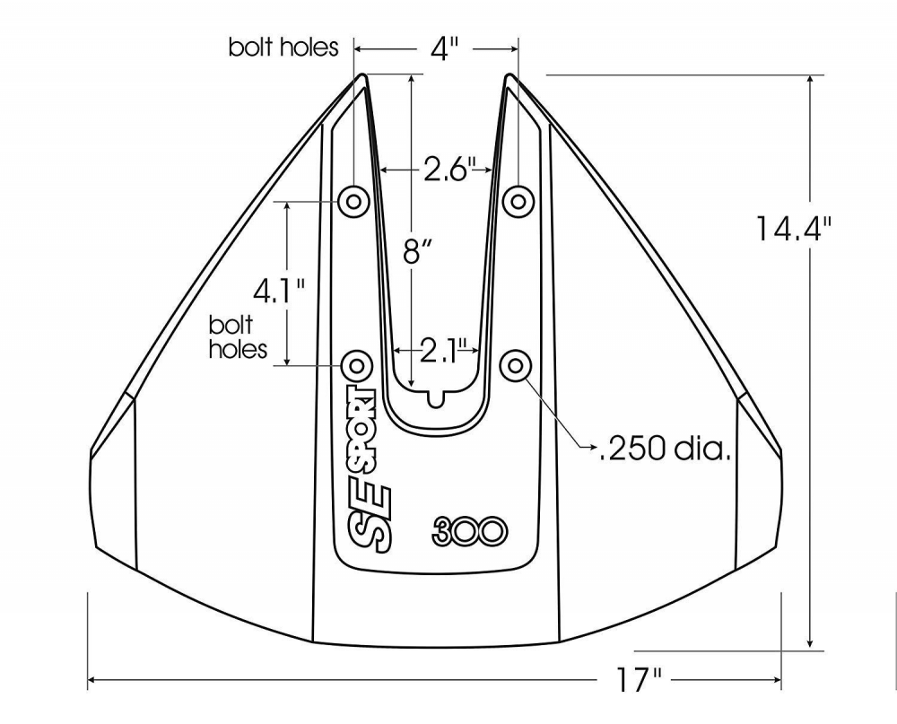 Hydrofoil Se Sport 300 - Per Motori Da 35 A 300 CV, Migliora Planata E Controllo