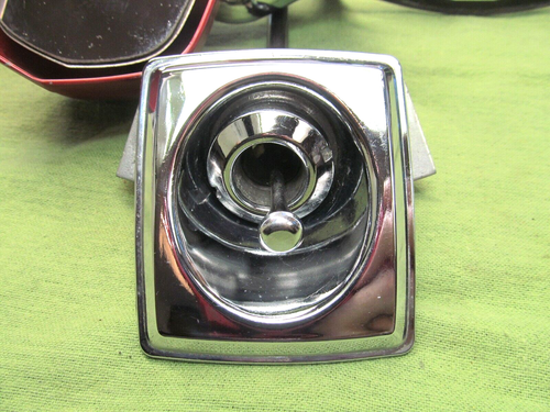 1971 AMC Javelin SST LH Remote Mirror Assembly - Complete - Red & Chrome - Picture 18 of 24