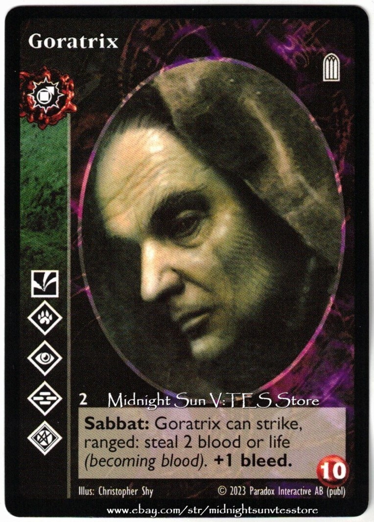Goratrix Tremere Antitribu V:TES VTES Vampire CCG | eBay