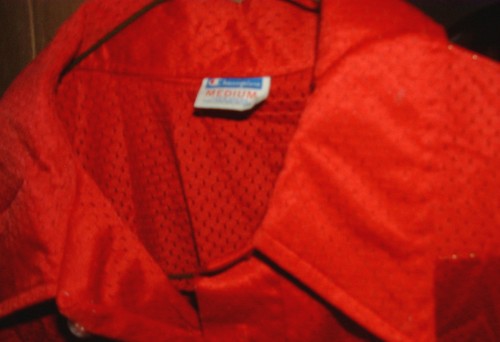 VINTAGE CHAMPION PRODUCTS BLUE BAR LABEL 100% NYLON POLO TYPE STAFF SHIRT-M ! - Picture 4 of 4