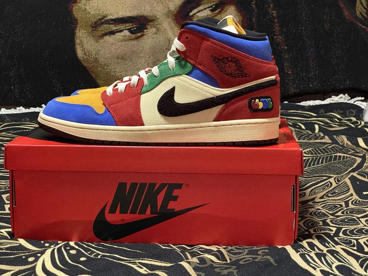 Nike Air Jordan 1 Mid x Blue The Great Fearless 2019 Size 13 W Matching Shirt