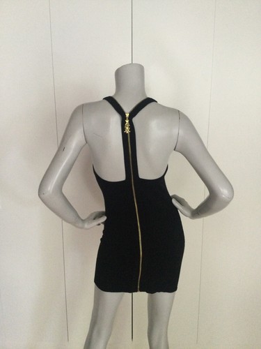 Ed Hardy By Christian Audigier Black Racerback Zip Dress Size S - Picture 5 of 7