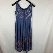 Johnny was embroidered blouse dress asymmetrical hem did Small