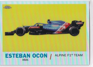Topps 2021 Chrome Formula 1 No. T61-EO Esteban Ocon Refractor