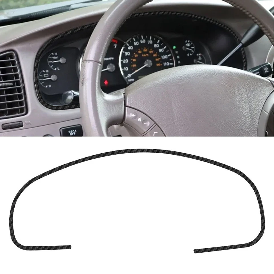 Juego de embellecedores interiores completos de fibra de carbono para Toyota Sequoia 2001-2007 Foto 2 de 4